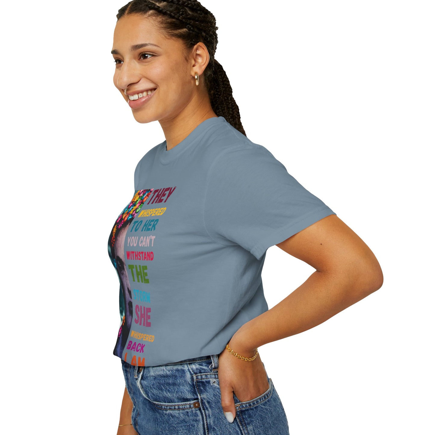 I Am The Storm - Empowering Quote T-Shirt, Boho Graphic Tee, Vintage Style Shirt, Positive Affirmation Top, Unique Gift Idea
