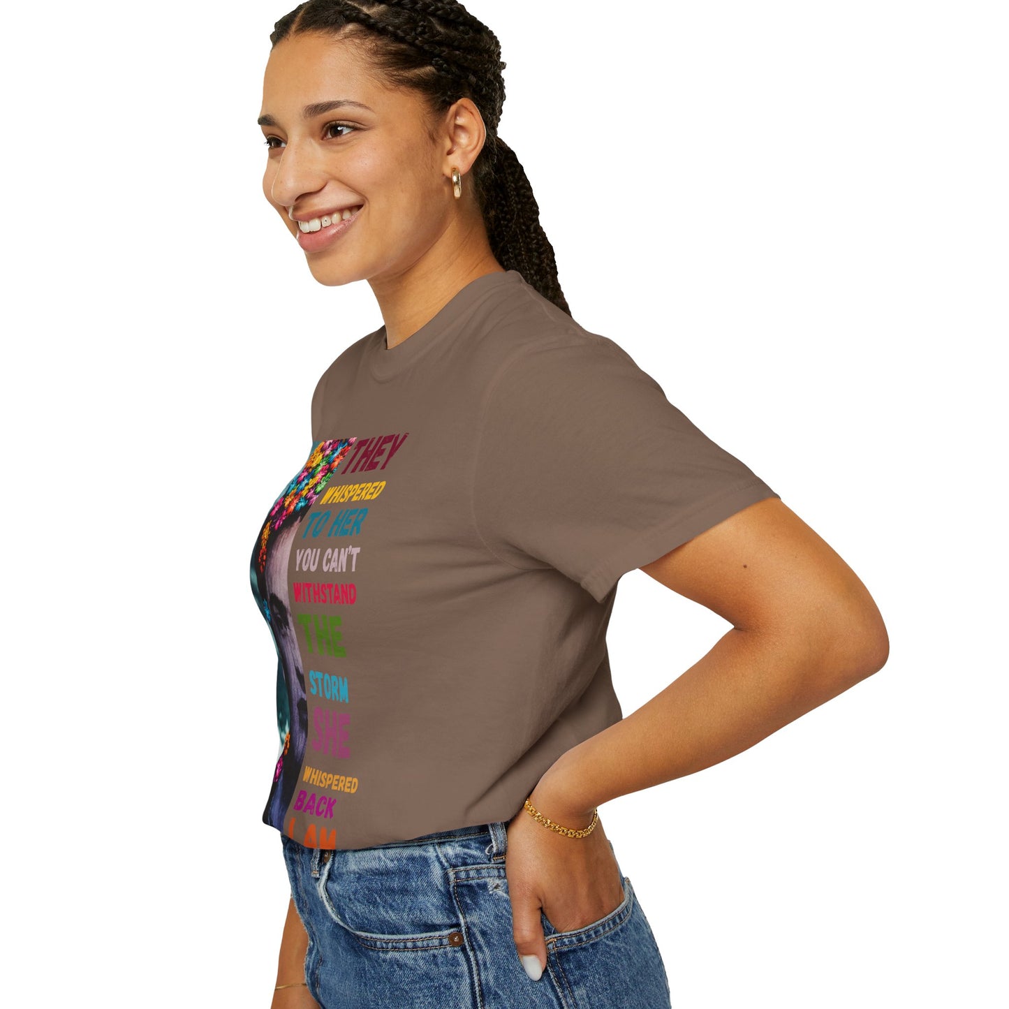 I Am The Storm - Empowering Quote T-Shirt, Boho Graphic Tee, Vintage Style Shirt, Positive Affirmation Top, Unique Gift Idea