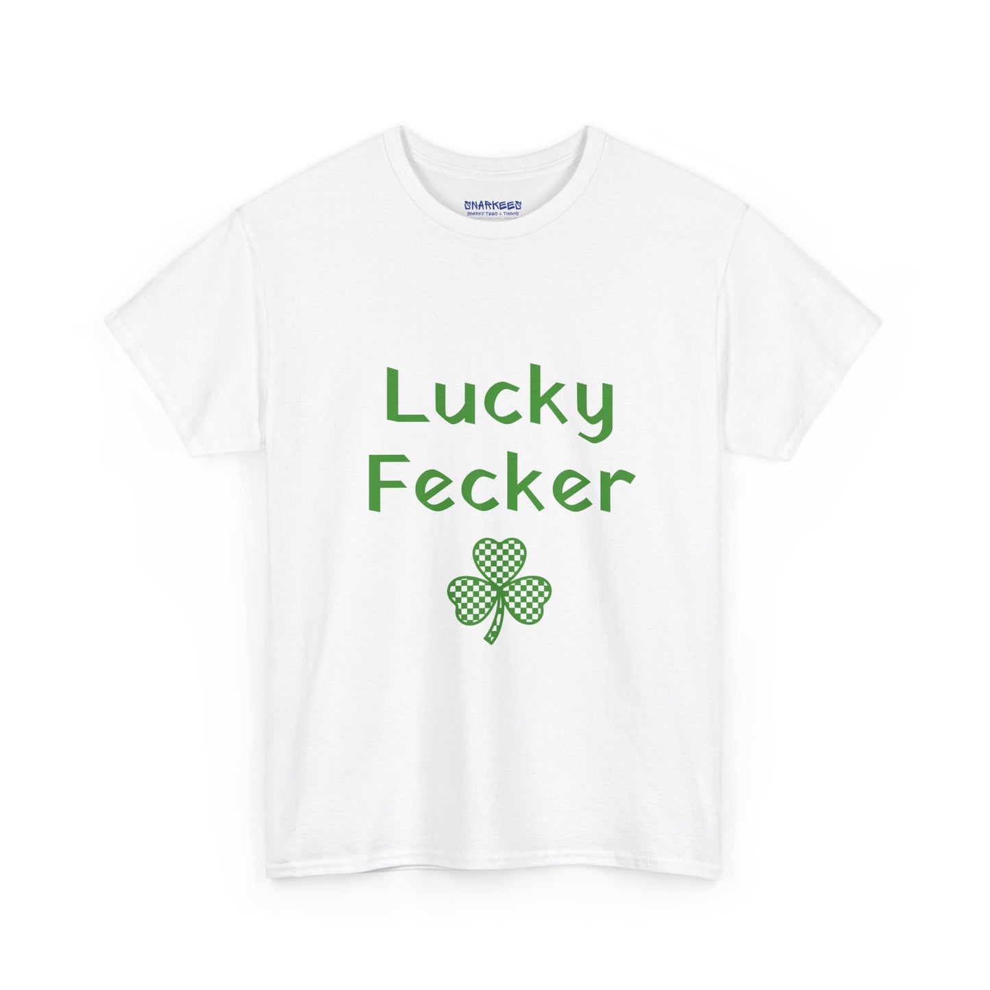 Irish Humor Unisex Heavy Cotton Tee - "Lucky Fecker"