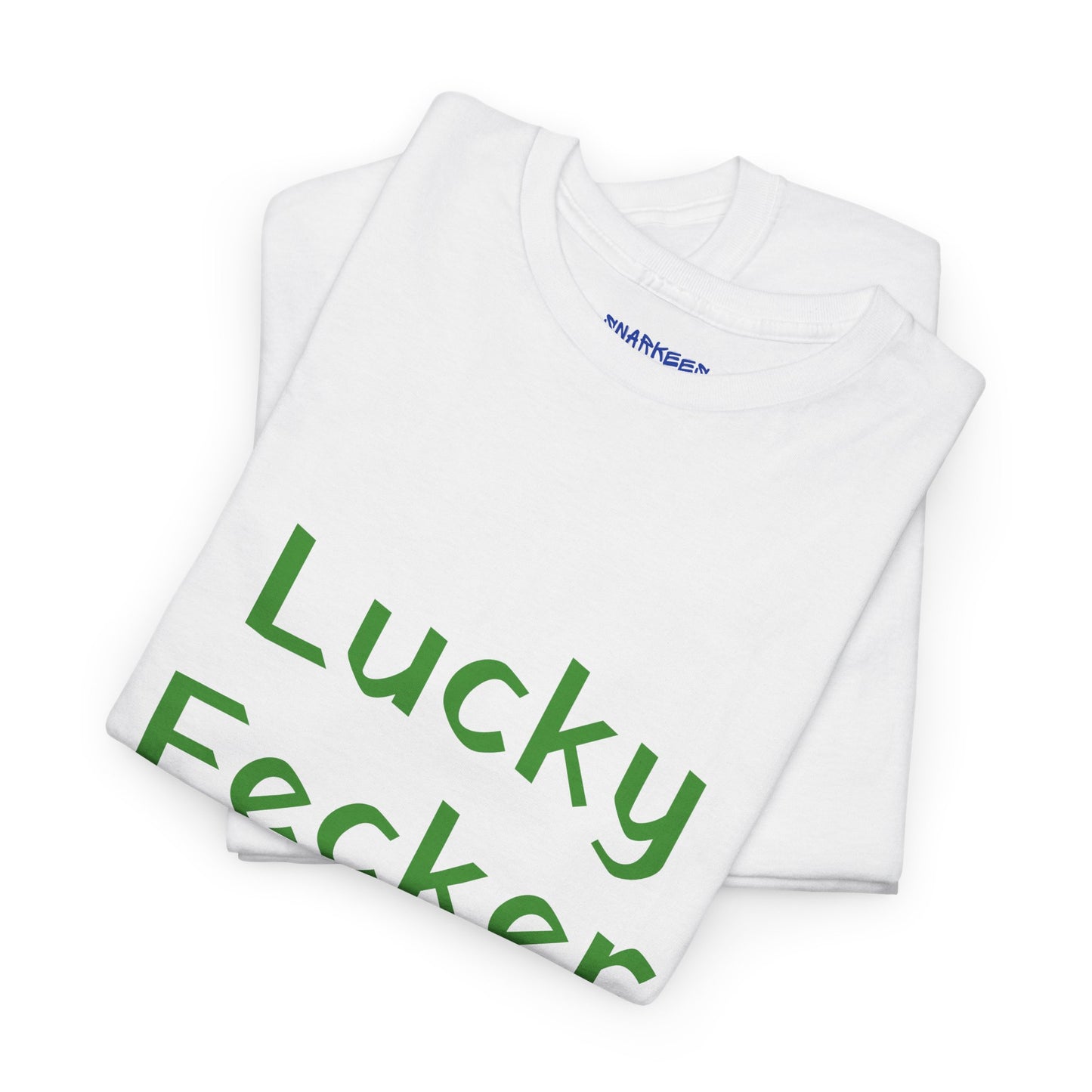 Irish Humor Unisex Heavy Cotton Tee - "Lucky Fecker"