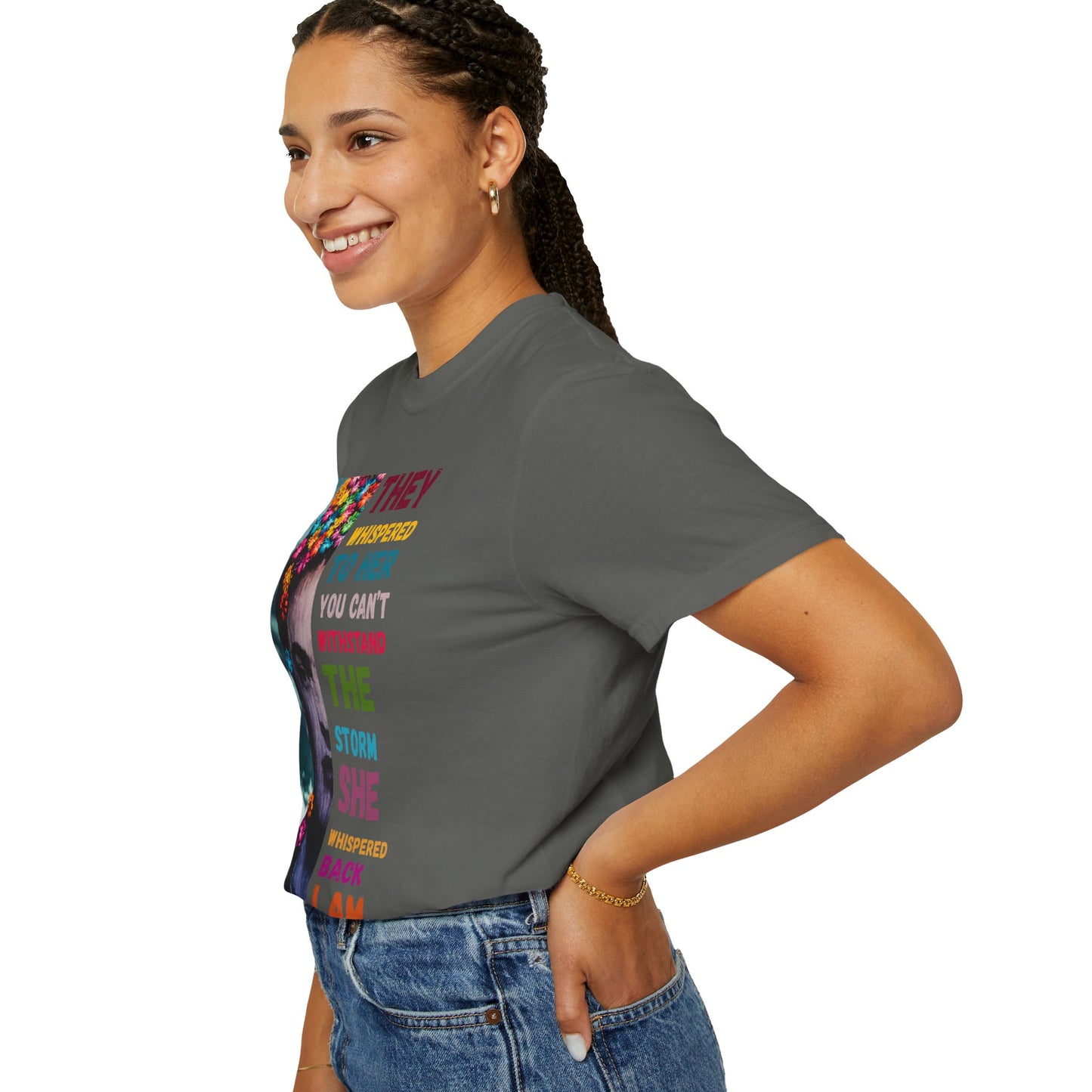 I Am The Storm - Empowering Quote T-Shirt, Boho Graphic Tee, Vintage Style Shirt, Positive Affirmation Top, Unique Gift Idea