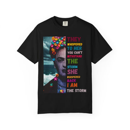 I Am The Storm - Empowering Quote T-Shirt, Boho Graphic Tee, Vintage Style Shirt, Positive Affirmation Top, Unique Gift Idea