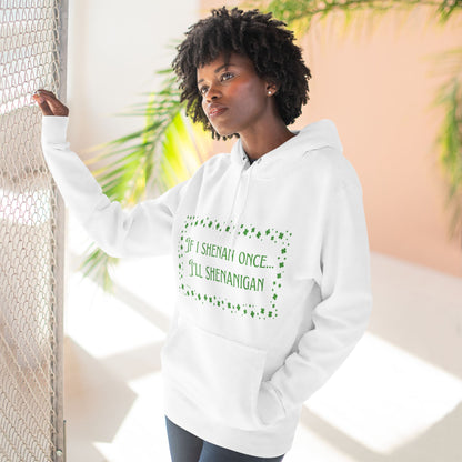 Funny St. Patrick's Day Hoodie - Shenanigans with clovers