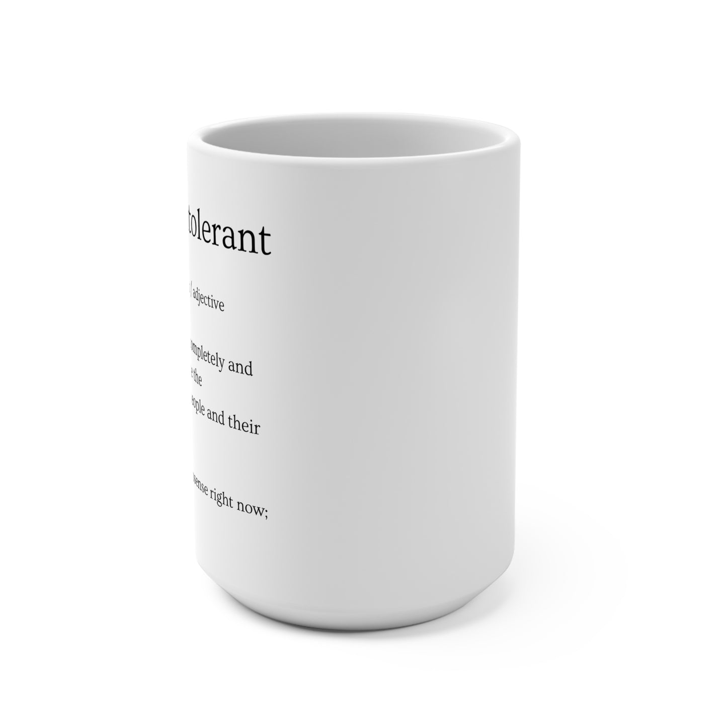 Fucktose Intolerant Definition Mug (15 oz) - Perfect Coffee Companion for Daily Snark