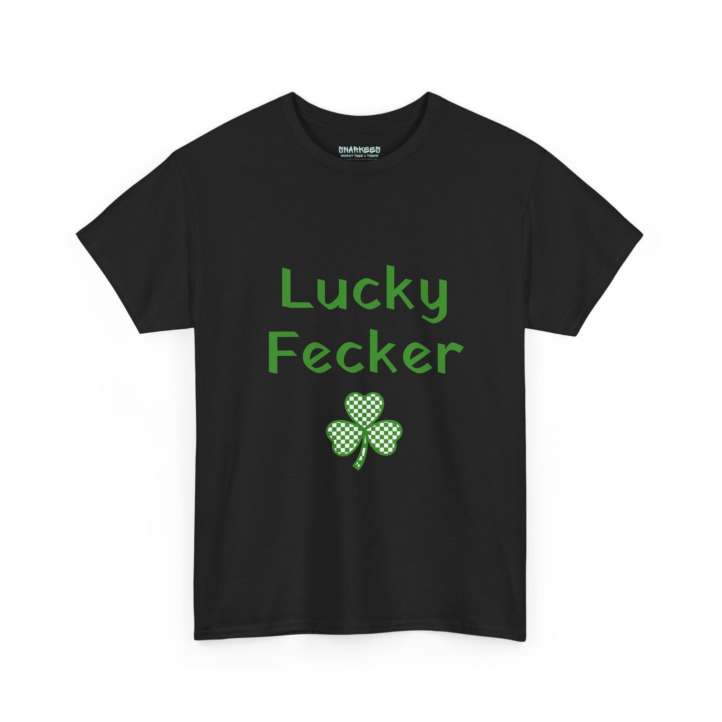 Irish Humor Unisex Heavy Cotton Tee - "Lucky Fecker"