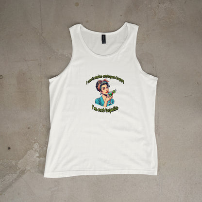 Funny Women's Racerback Tank - 'I Can't Make Everyone Happy' Tequila Humor