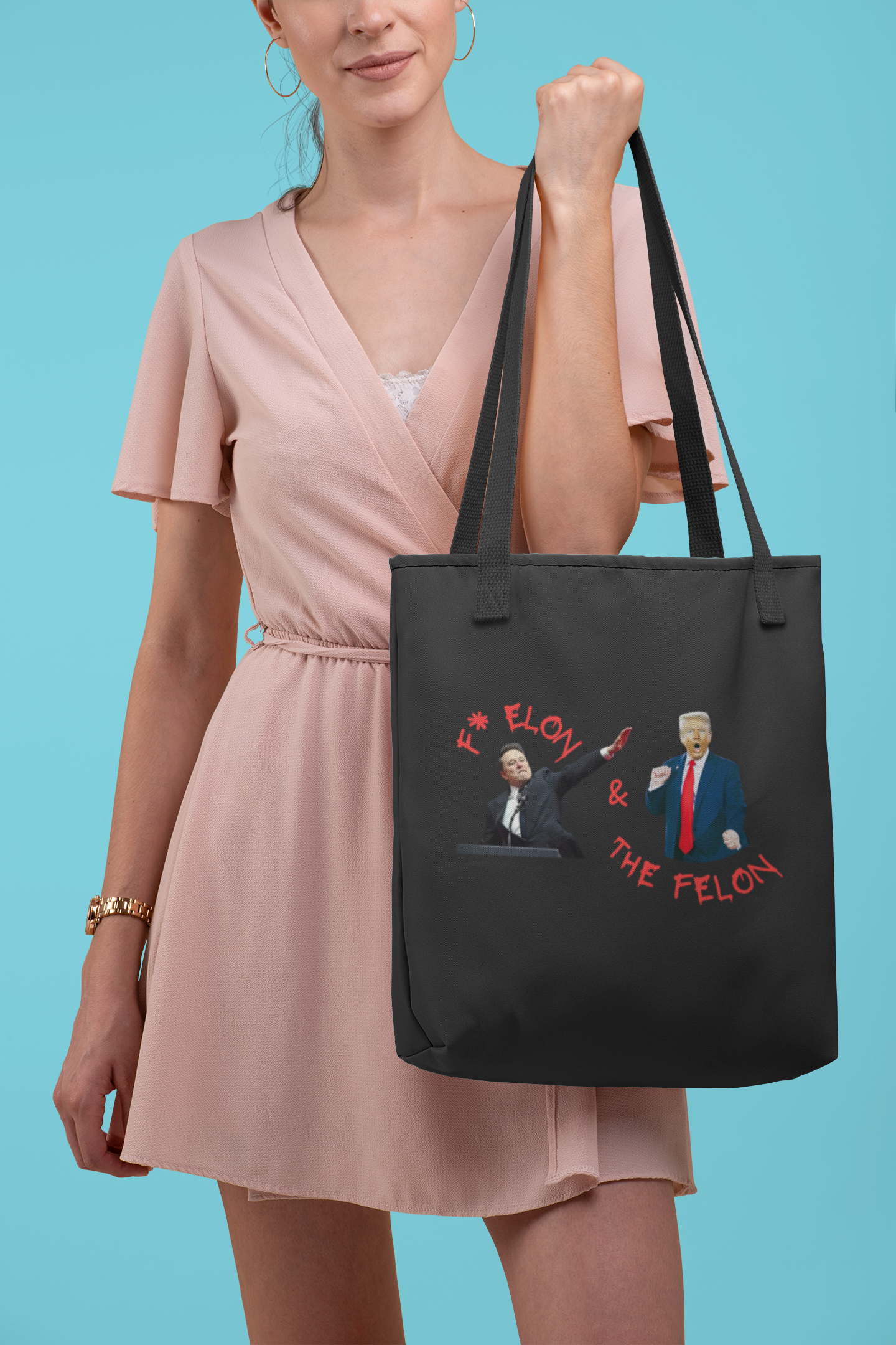 F* ELON & THE FELON Tote Bag - Political Humor