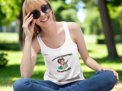 Funny Women's Racerback Tank - 'I Can't Make Everyone Happy' Tequila Humor