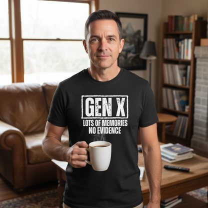 Comfort Colors - Gen X Tee - Lots of memories. No evidence