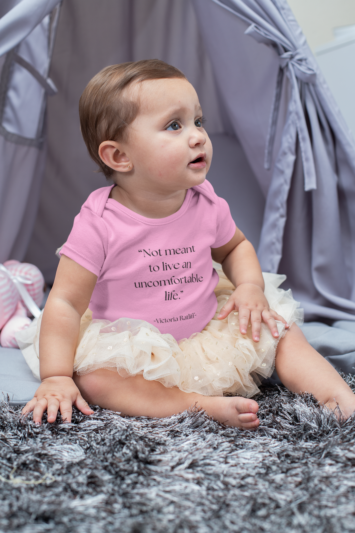 "Not Meant to Live an Uncomfortable Life" - Sassy baby bodysuit